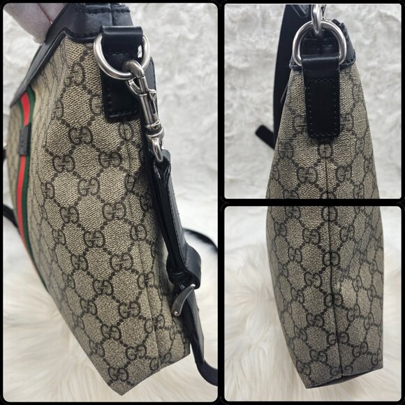 Gucci Beige Supreme Web Crossbody - Picture 14 of 17